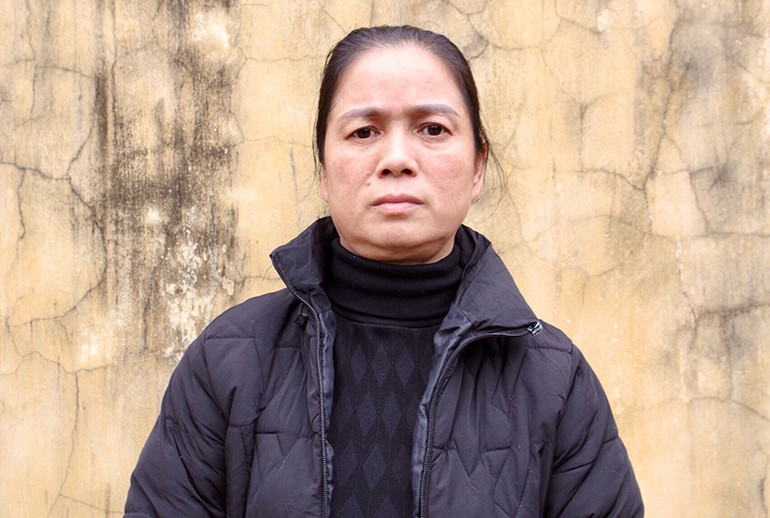 Bị can Lê Thị Liên bị khởi tố về tội sản xuất, buôn bán hàng giả là phụ gia thực phẩm.