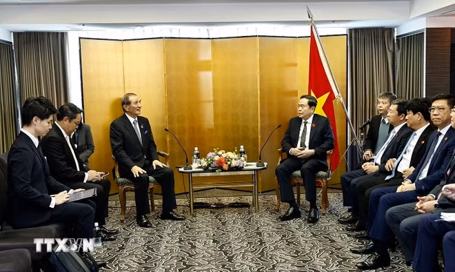 Chủ tịch Quốc hội Trần Thanh Mẫn tiếp Chủ tịch Hội đồng quản trị Tập đoàn Tokyu.