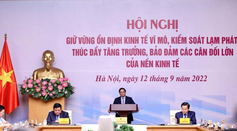 Thủ tướng Phạm Minh Chính phát biểu tại hội nghị.