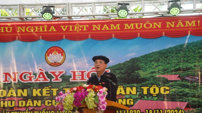 Phó Chủ tịch Quốc hội Nguyễn Đức Hải phát biểu tại ngày hội. (Ảnh: TUẤN SƠN) Phó Chủ tịch Quốc hội Nguyễn Đức Hải phát biểu tại ngày hội. (Ảnh: TUẤN SƠN)