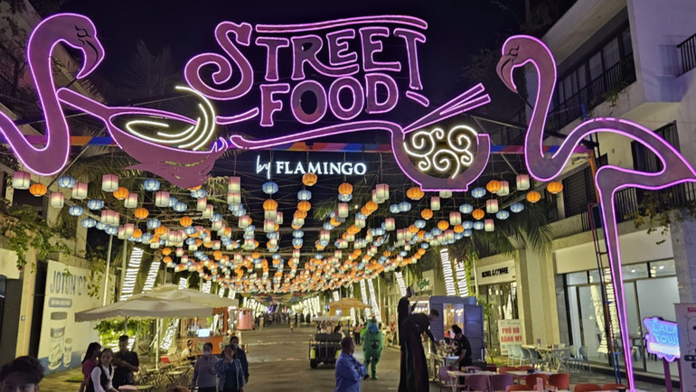 Tuyến phố đi bộ trong khuôn viên Flamingo Đại Lải. Tuyến phố đi bộ trong khuôn viên Flamingo Đại Lải.