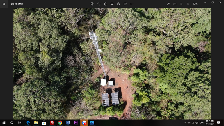Trạm BTS được đầu tư xây dựng trong Vườn quốc gia Bù Gia Mập.