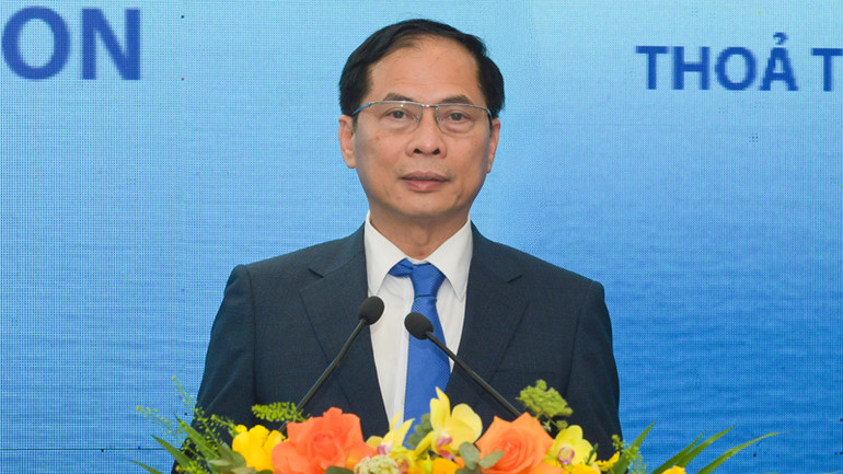 Phó Thủ tướng Bùi Thanh Sơn phát biểu tại buổi lễ.