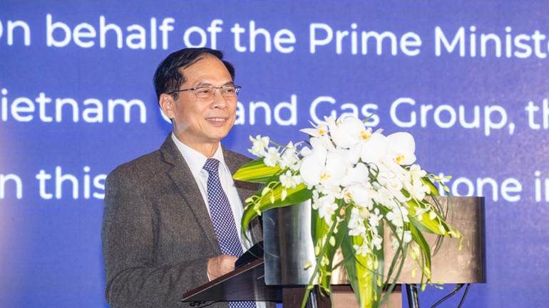 Phó Thủ tướng Chính phủ Bùi Thanh Sơn phát biểu chỉ đạo tại buổi lễ.