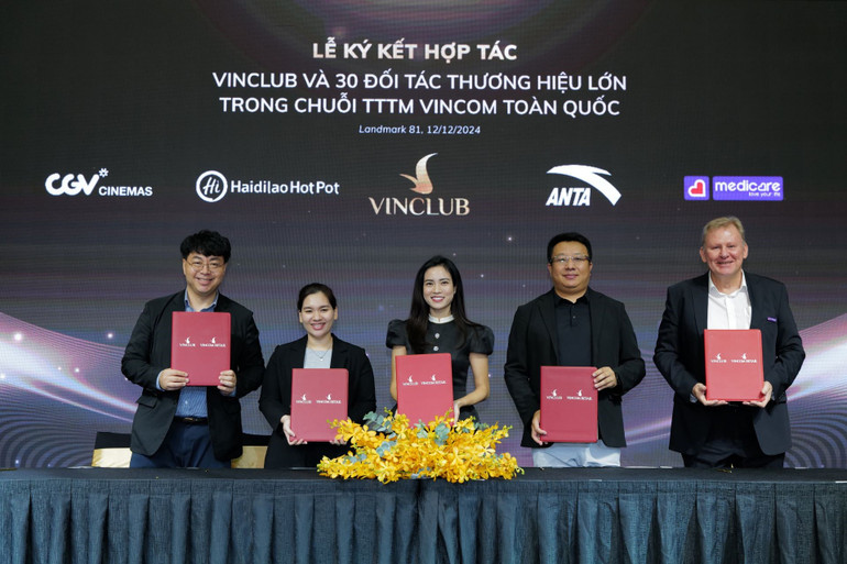 VinClub ký thỏa thuận hợp tác cùng các thương hiệu lớn đang kinh doanh tại hệ thống trung tâm thương mại Vincom.