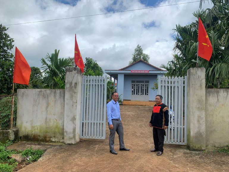Nhà văn hóa cộng đồng buôn Tria, xã Ea Tul, huyện Cư M’gar được xây dựng khang trang và hoạt động hiệu quả.