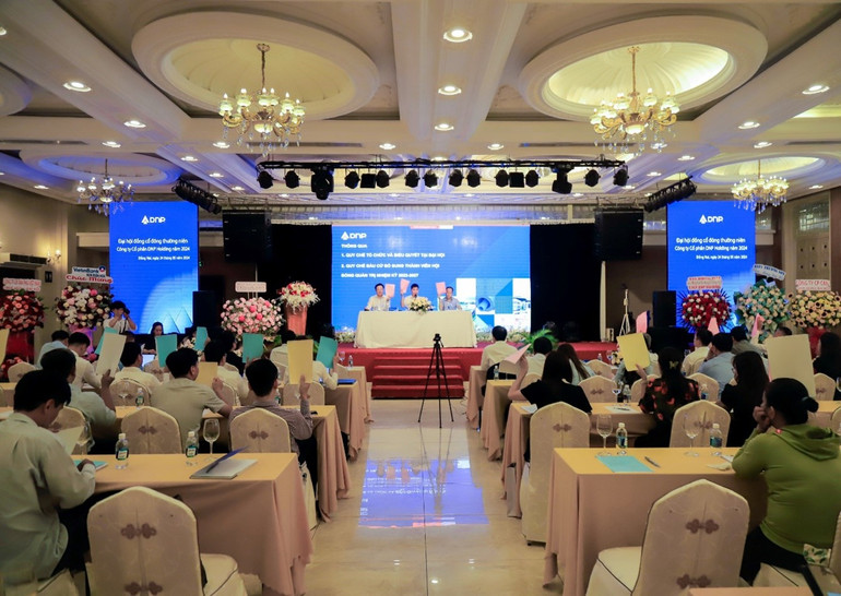 Toàn cảnh Đại hội Cổ đông DNP Holding. Toàn cảnh Đại hội Cổ đông DNP Holding.