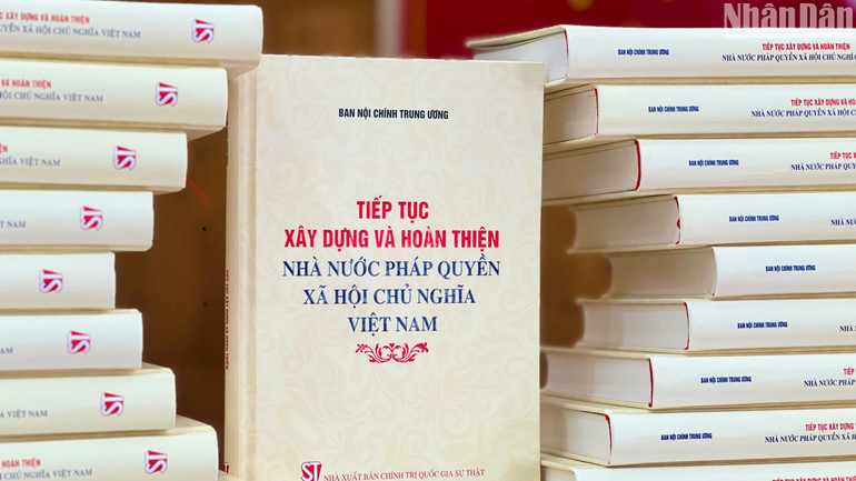 Ban Nội chính Trung ương phối hợp Nhà xuất bản Chính trị quốc gia Sự thật ra mắt cuốn sách Tiếp tục xây dựng và hoàn thiện Nhà nước pháp quyền xã hội chủ nghĩa Việt Nam. Ban Nội chính Trung ương phối hợp Nhà xuất bản Chính trị quốc gia Sự thật ra mắt cuốn sách Tiếp tục xây dựng và hoàn thiện Nhà nước pháp quyền xã hội chủ nghĩa Việt Nam.
