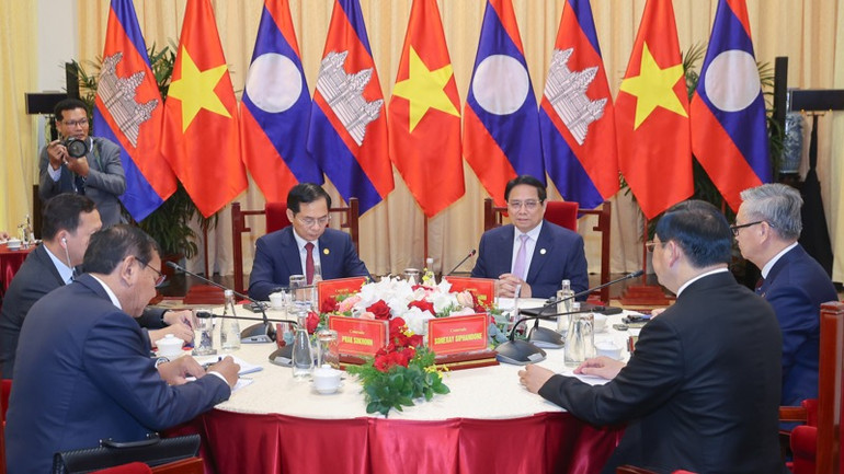 Quang cảnh cuộc gặp. (Ảnh: NHẬT BẮC/VGP)