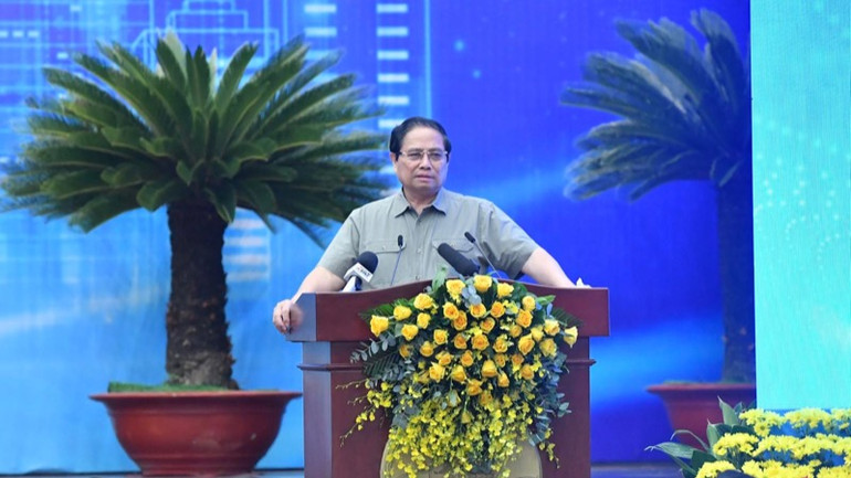 Thủ tướng Phạm Minh Chính phát biểu ý kiến tại Hội nghị (Ảnh: THANH GIANG) Thủ tướng Phạm Minh Chính phát biểu ý kiến tại Hội nghị (Ảnh: THANH GIANG)