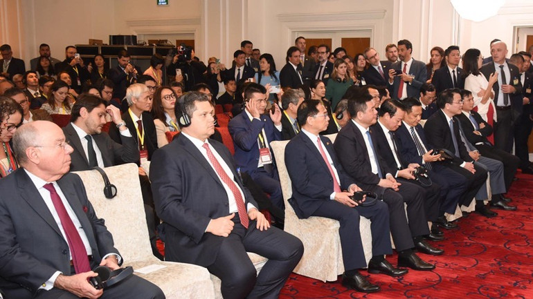 Các đại biểu tham dự Diễn đàn Kinh tế Việt Nam-Brazil. (Ảnh: TRẦN HẢI)