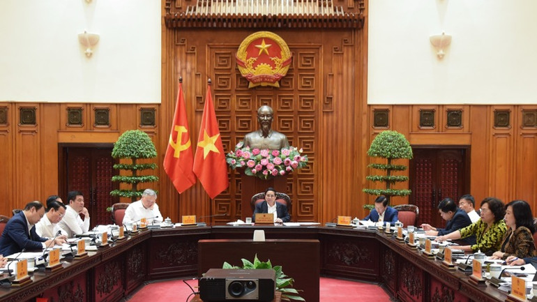 Quang cảnh cuộc họp. (Ảnh: TRẦN HẢI)