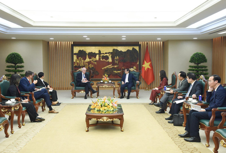 Quang cảnh buổi tiếp. (Ảnh: TRẦN HẢI) Quang cảnh buổi tiếp. (Ảnh: TRẦN HẢI)