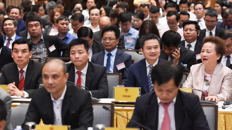 Đại diện các tập đoàn, doanh nghiệp Việt Nam tham dự Diễn đàn. (Ảnh: TRẦN HẢI) Đại diện các tập đoàn, doanh nghiệp Việt Nam tham dự Diễn đàn. (Ảnh: TRẦN HẢI)