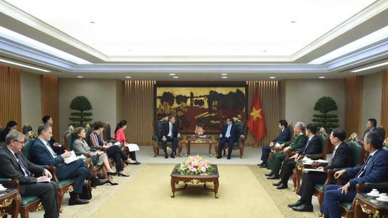 Quang cảnh buổi tiếp.