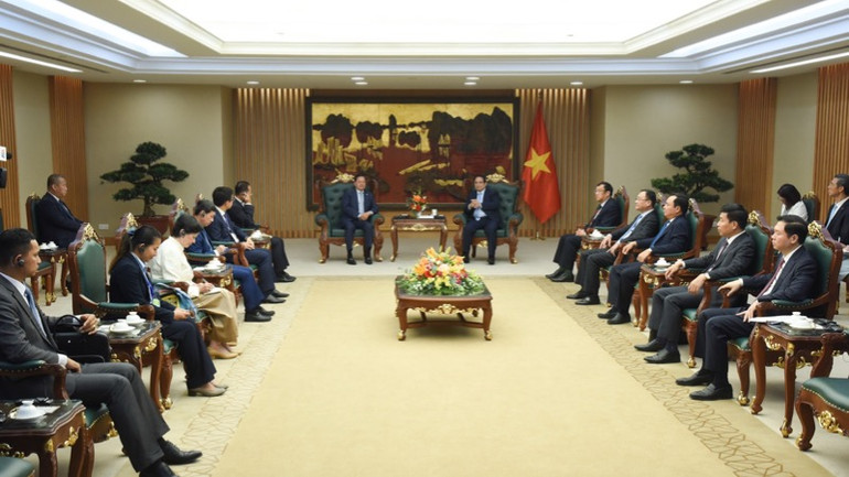 Quang cảnh buổi tiếp.