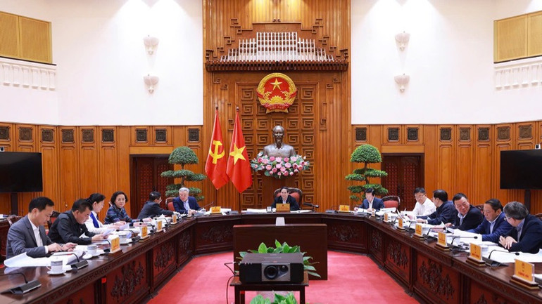 Quang cảnh cuộc họp. (Ảnh: TRẦN HẢI)