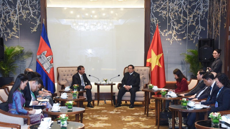 Quang cảnh buổi tiếp (Ảnh: TRẦN HẢI). Quang cảnh buổi tiếp (Ảnh: TRẦN HẢI).