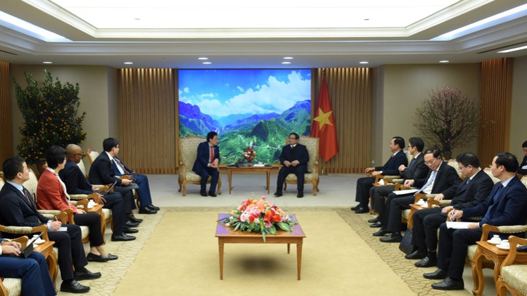 Quang cảnh buổi tiếp. (Ảnh: TRẦN HẢI) Quang cảnh buổi tiếp. (Ảnh: TRẦN HẢI)