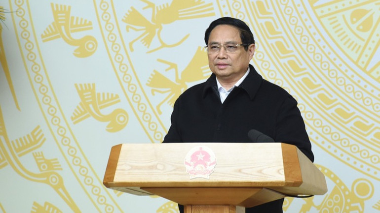 Thủ tướng Phạm Minh Chính phát biểu ý kiến tại Phiên họp (Ảnh: TRẦN HẢI).