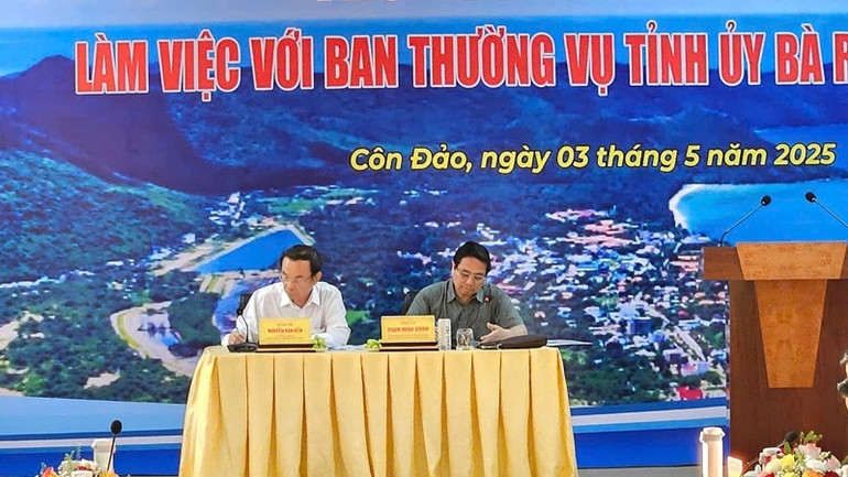 Thủ tướng Phạm Minh Chính chủ trì buổi làm việc với Ban Thường vụ Tỉnh ủy Bà Rịa-Vũng Tàu. (Ảnh: VŨ TÂN) Thủ tướng Phạm Minh Chính chủ trì buổi làm việc với Ban Thường vụ Tỉnh ủy Bà Rịa-Vũng Tàu. (Ảnh: VŨ TÂN)