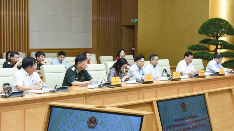 Các đại biểu tham dự cuộc họp. (Ảnh: TRẦN HẢI)