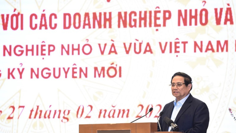 Thủ tướng Phạm Minh Chính phát biểu ý kiến chỉ đạo Hội nghị (Ảnh: TRẦN HẢI).