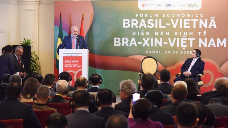 Quang cảnh Diễn đàn Kinh tế Brazil-Việt Nam. (Ảnh: TRẦN HẢI)