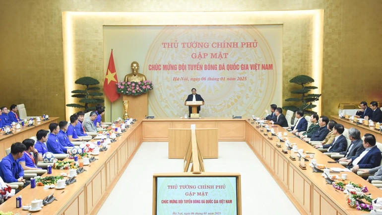 Quang cảnh buổi gặp mặt. (Ảnh: TRẦN HẢI)