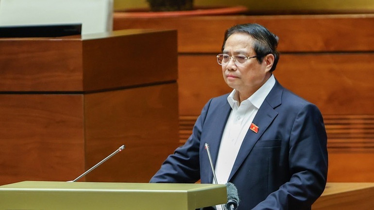 Về nội dung chính của Nghị quyết 68, Thủ tướng nêu rõ các quan điểm chỉ đạo, mục tiêu, nhiệm vụ, giải pháp và việc tổ chức thực hiện. (Ảnh: VGP/Nhật Bắc)