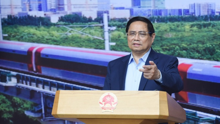 Thủ tướng Phạm Minh Chính phát biểu ý kiến tại phiên họp. (Ảnh: TRẦN HẢI) Thủ tướng Phạm Minh Chính phát biểu ý kiến tại phiên họp. (Ảnh: TRẦN HẢI)