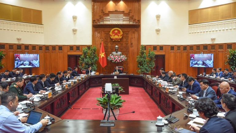 Quang cảnh cuộc họp. (Ảnh: TRẦN HẢI)