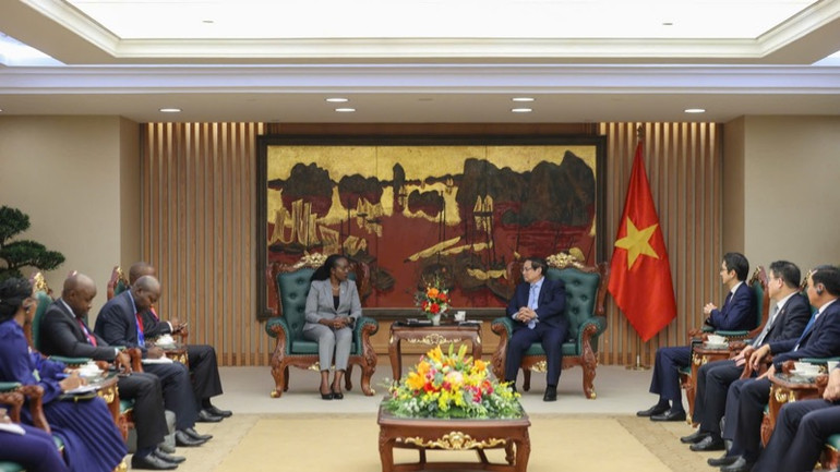 Quang cảnh buổi tiếp.