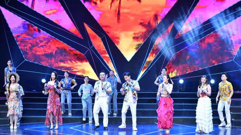 Một tiết mục được biểu diễn tại buổi lễ. (Ảnh: THANH GIANG)