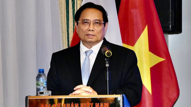 Thủ tướng Phạm Minh Chính phát biểu ý kiến. (Ảnh: THANH GIANG)