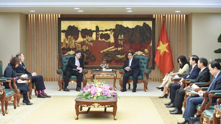 Quang cảnh buổi tiếp. (Ảnh: TRẦN HẢI) Quang cảnh buổi tiếp. (Ảnh: TRẦN HẢI)