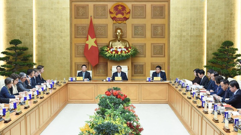 Quang cảnh cuộc Toạ đàm. (Ảnh: TRẦN HẢI)