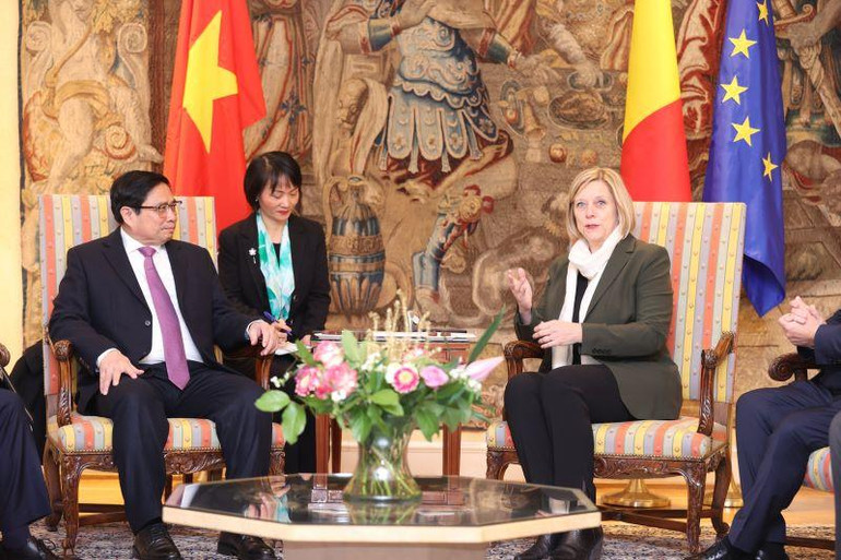 Quang cảnh buổi hội kiến. (Ảnh: Dương Giang)