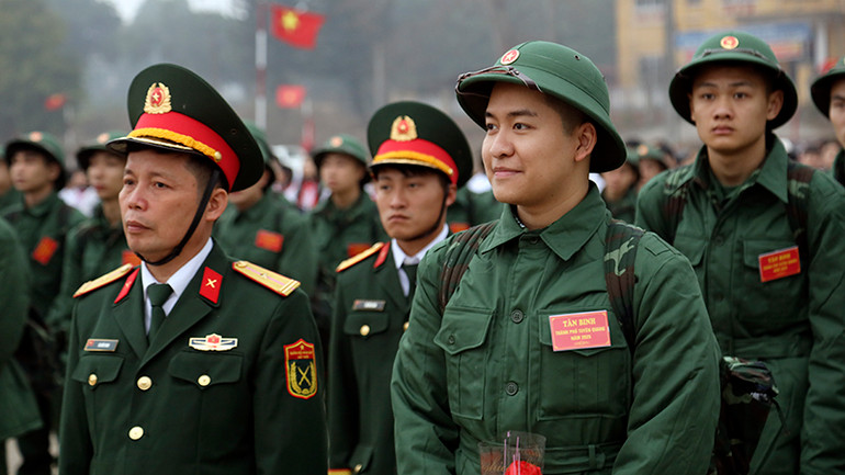 Tỉnh Tuyên Quang có 510 thanh niên viết đơn tình nguyện nhập ngũ.