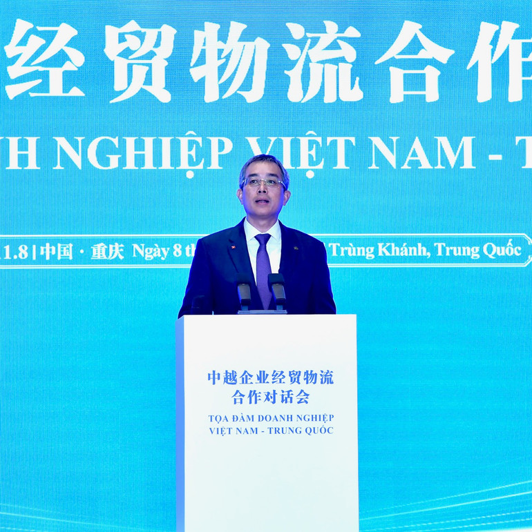 Chủ tịch HĐQT Vietnam Airlines Đặng Ngọc Hòa phát biểu ý kiến tại Tọa đàm (Ảnh: Thanh Giang).