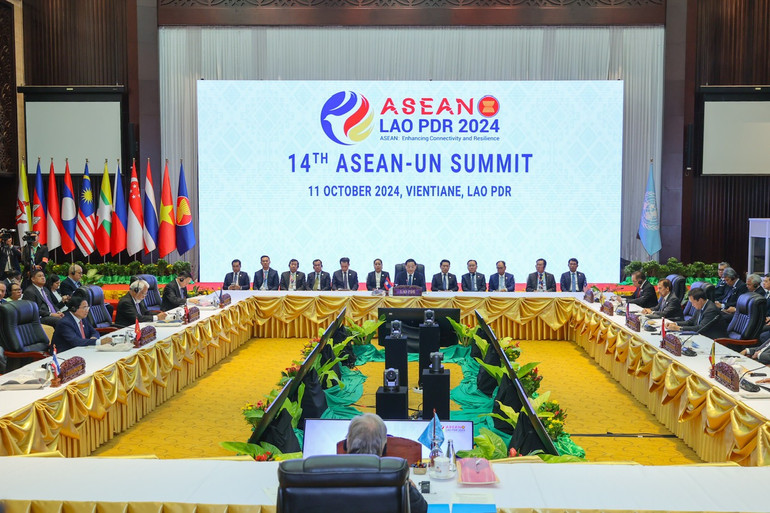 Quang cảnh Hội nghị Cấp cao ASEAN-Liên hợp quốc lần thứ 14. (Ảnh: Nhật Bắc/VGP) Quang cảnh Hội nghị Cấp cao ASEAN-Liên hợp quốc lần thứ 14. (Ảnh: Nhật Bắc/VGP)