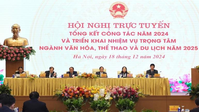 Thủ tướng Phạm Minh Chính dự và chủ trì Hội nghị. (Ảnh: TRẦN HẢI)
