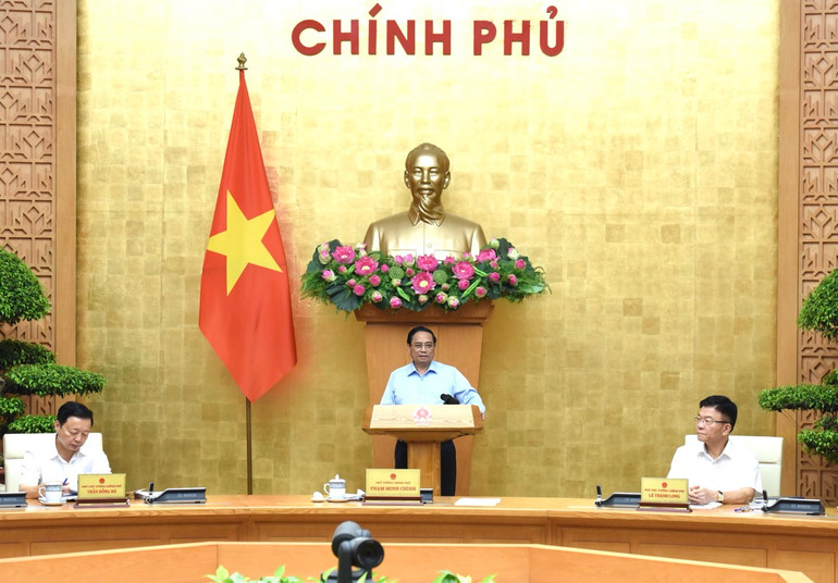 Thủ tướng Phạm Minh Chính chủ trì Phiên họp. (Ảnh: Trần Hải)