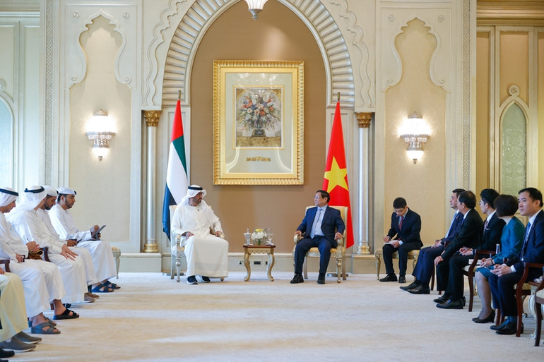 Quang cảnh buổi tiếp. (Ảnh: Nhật Bắc/VGP)