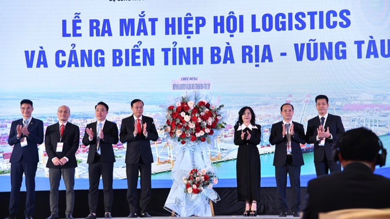 Nhân dịp này đã diễn ra lễ ra mắt Hiệp hội Logistics và cảng biển Bà Rịa-Vũng Tàu.