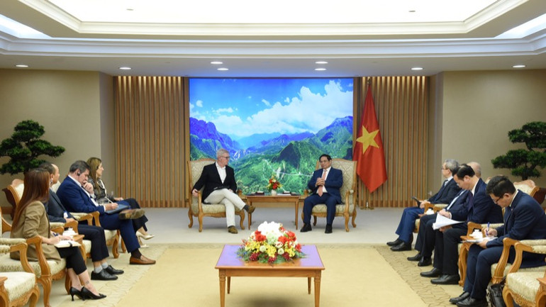 Quang cảnh buổi tiếp.