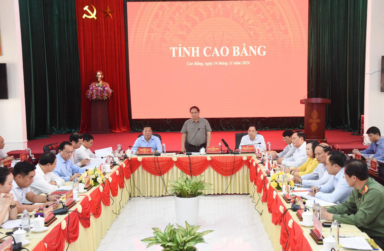 Quang cảnh cuộc họp. (Ảnh: TRẦN HẢI)