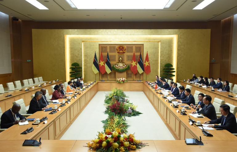 Quang cảnh buổi hội kiến. (Ảnh: TRẦN HẢI)