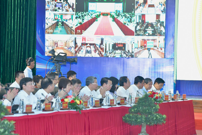 Lãnh đạo các bộ, ngành Trung ương tham dự Hội nghị. (Ảnh: THANH GIANG). Lãnh đạo các bộ, ngành Trung ương tham dự Hội nghị. (Ảnh: THANH GIANG).