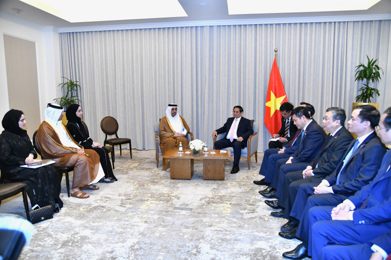 Quang cảnh buổi tiếp. (Ảnh: Thanh Giang)